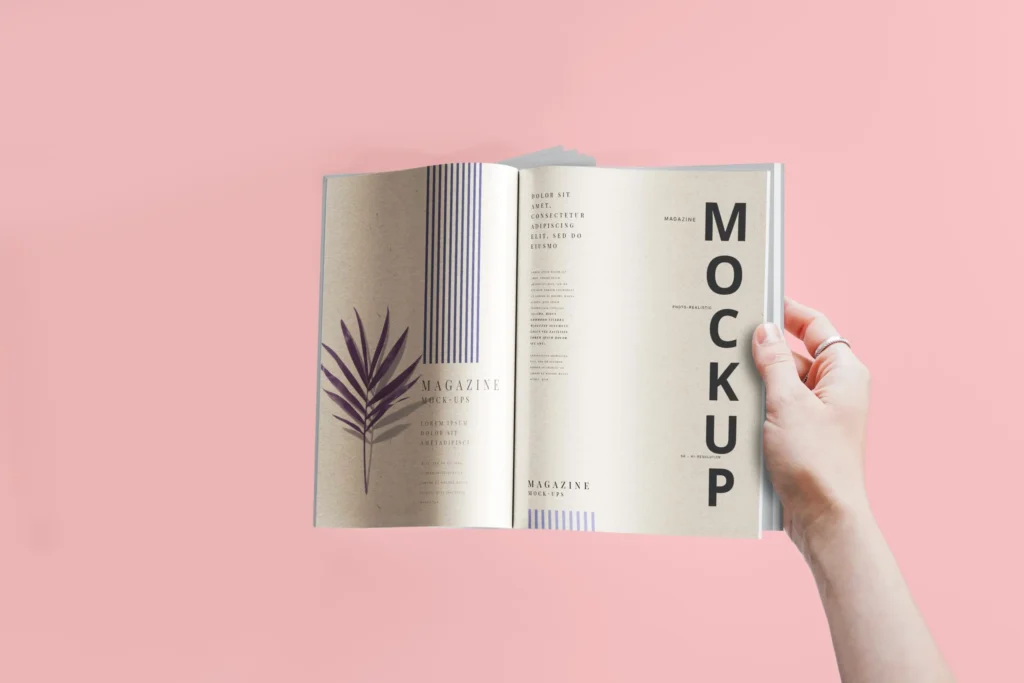 Brochure con rilegatura punto metallico di alta qualità per presentazioni aziendali e promozioni.